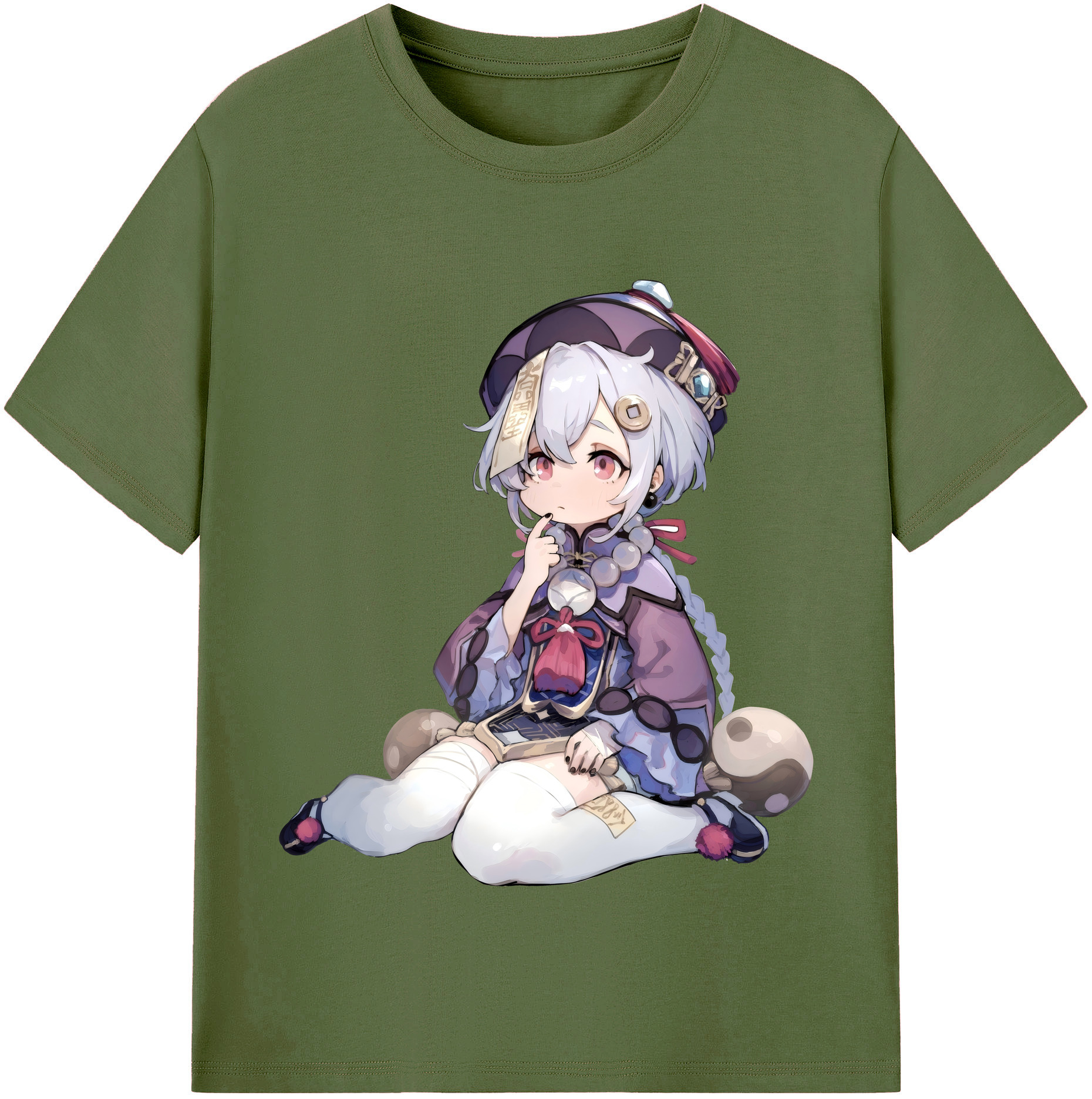 げんし神 七七 なな  genshin Nana 綿100％半袖Tシャツ（フロントプリント）